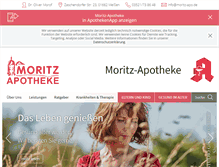 Tablet Screenshot of moritz-apotheke-meissen.de